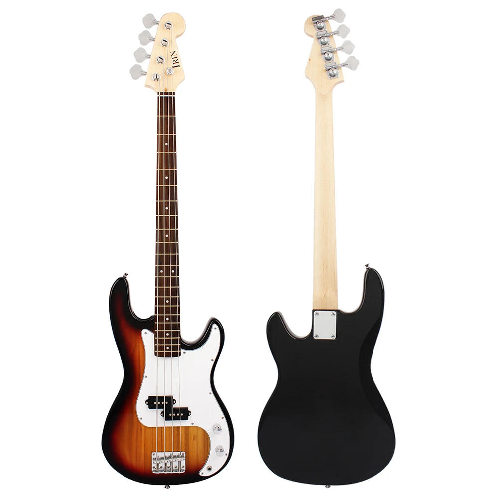 4 Strings Electric Bass Guitar 20 Frets Basswood Body Maple Neck With 3M Cable Accessories electric bass guitar