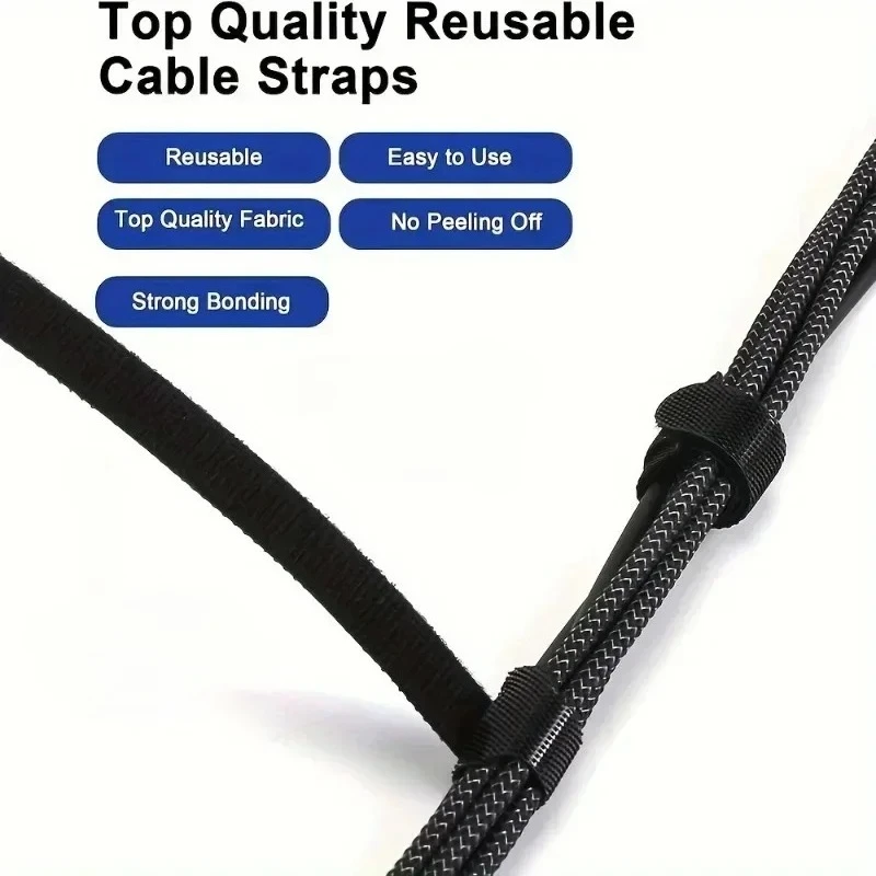 50PCS Cable Management and Organizer Set for Wire Protection and Organization
