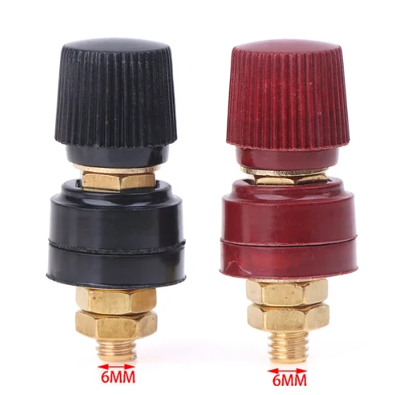 Battery Power Connector Kit 6mm 8mm Brass Stud High Current Remote Terminal Auto Parts