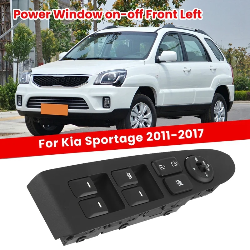 

Car Power Window Switch Front Left For Kia Sportage 2011-2017 93570-3W300WK Car Replacement