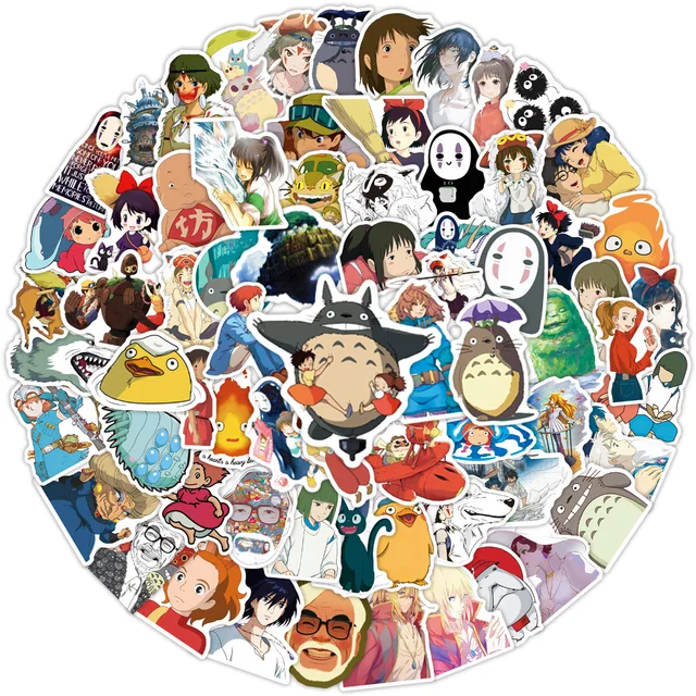 Cartoon Hayao Miyazaki Stickers