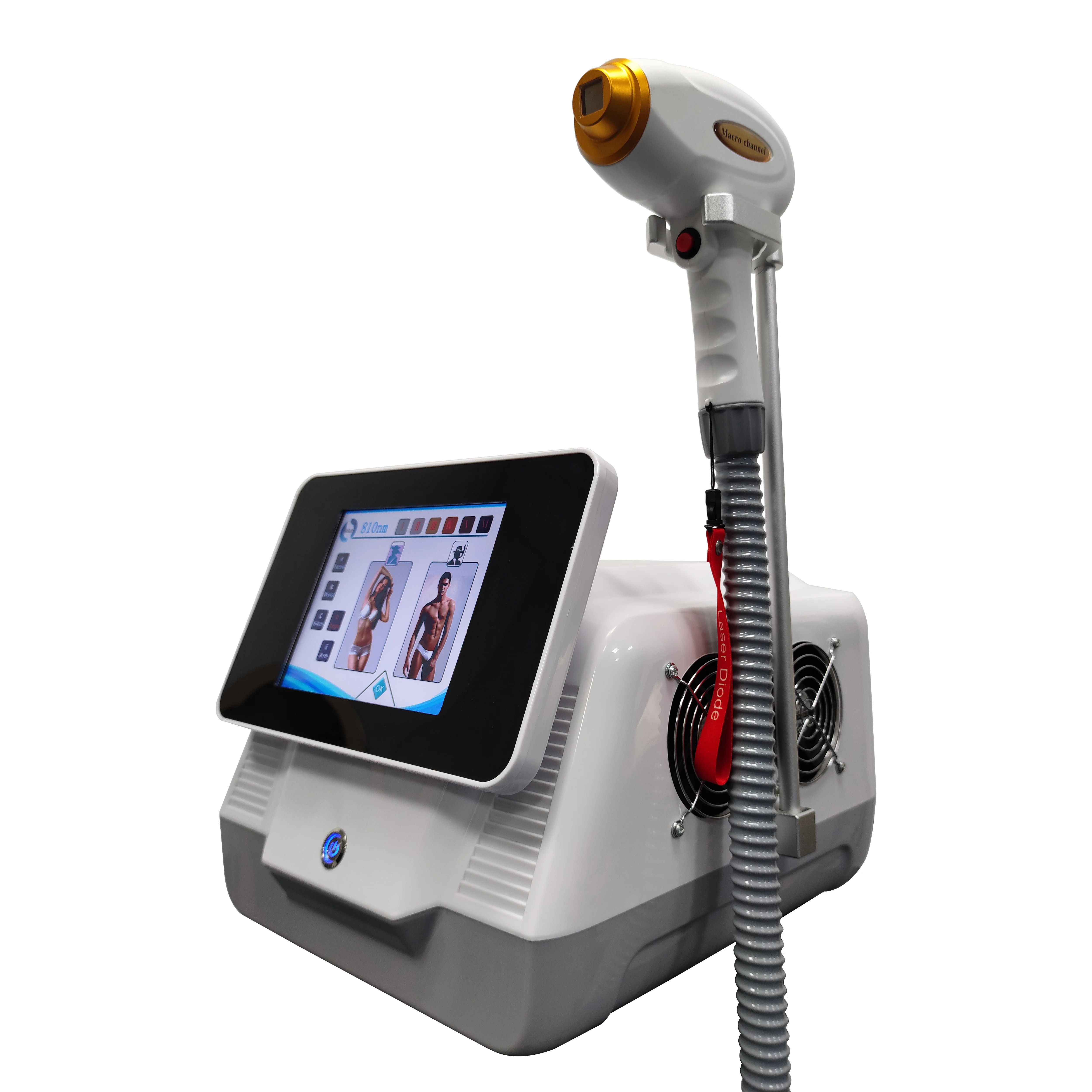 Portable Professional Diode Laser Hair Removal Device with 4 Wavelengths 755nm 808nm 940nm 1064nm Ice Cooling for Face And Body 5