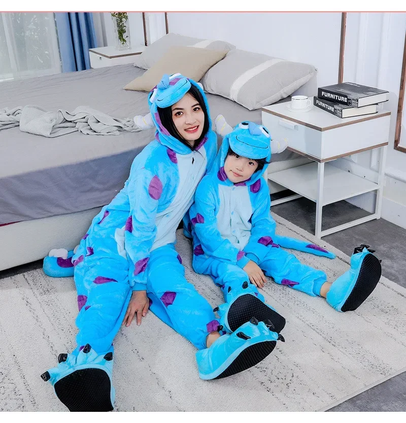 Bambini Pigiama Bambini Bambino Animale Tuta Tuta Cartoon Tutine Pigiameria Ragazzi Ragazze Flanella Pigiama Pigiama