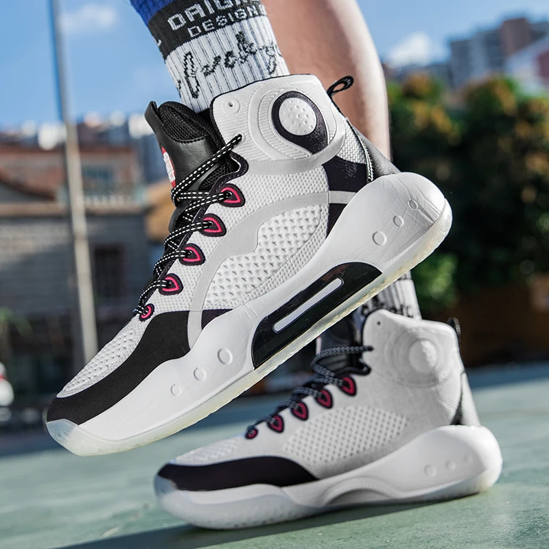 Explosive youth combat high-top basketball shoes, sports shoes, fashion casual basketball shoes, outdoor sports running shoes
