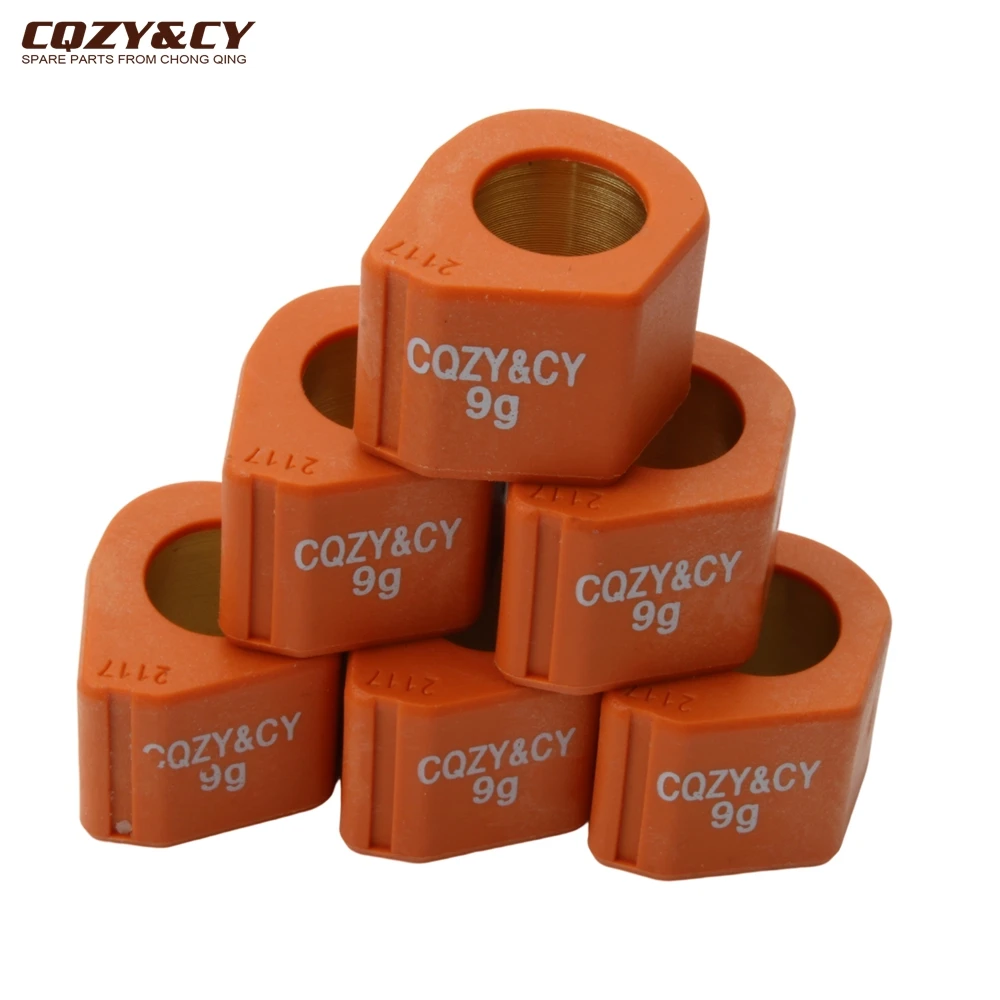 Racing Variator Roller Weights 21x17mm 9g 11.5g 13g 14g For Piaggio X8 X9 Hexagon Gtx Beverly Carnaby Liberty 180 200 250 300