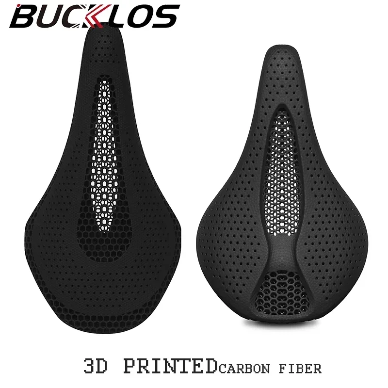 BUCKLOS-3Dプリントのカーボンファイバー自転車サドル,レーシング