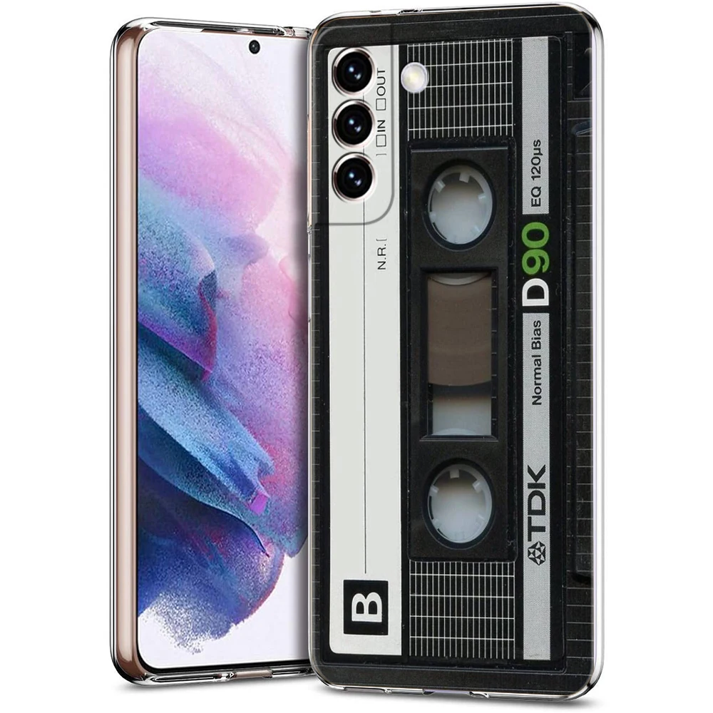 Clear Retro Vintage Cassette Tape Phone Case Cover