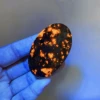 55*35MM Natural Yooperlite Crystal Hot Compress Massage Pocket Palm Stone Energy Gemstone Reiki Healing Mineral  Home Decor Gift 3