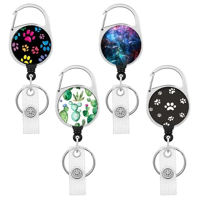 1Pc Cactus Claws Id Badge Clip Cordini Id Badge Holder Porta Cordini Credencial Badge Reel Infermiera Portachiavi Retrattile