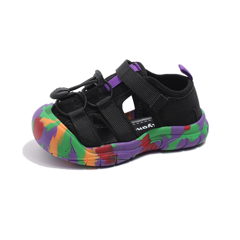 Summer Children Sports Sandals Baby Anti-kick Cool Sandals Boys Handsome Camouflage Creek Tracing Shoes Girls Buckle