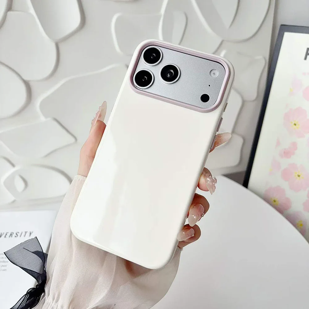 Luxury Glossy Silicone Candy Color Ultra-Thin Phone Case