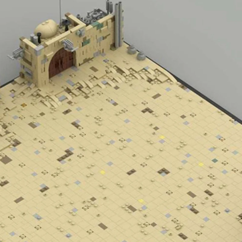 새로운 3168 PCS 유명 장면 타투인 입체 모델 베이스 MOC 빌딩 블록 모델 키즈 조립 퍼즐 생일 세트 장난감 선물