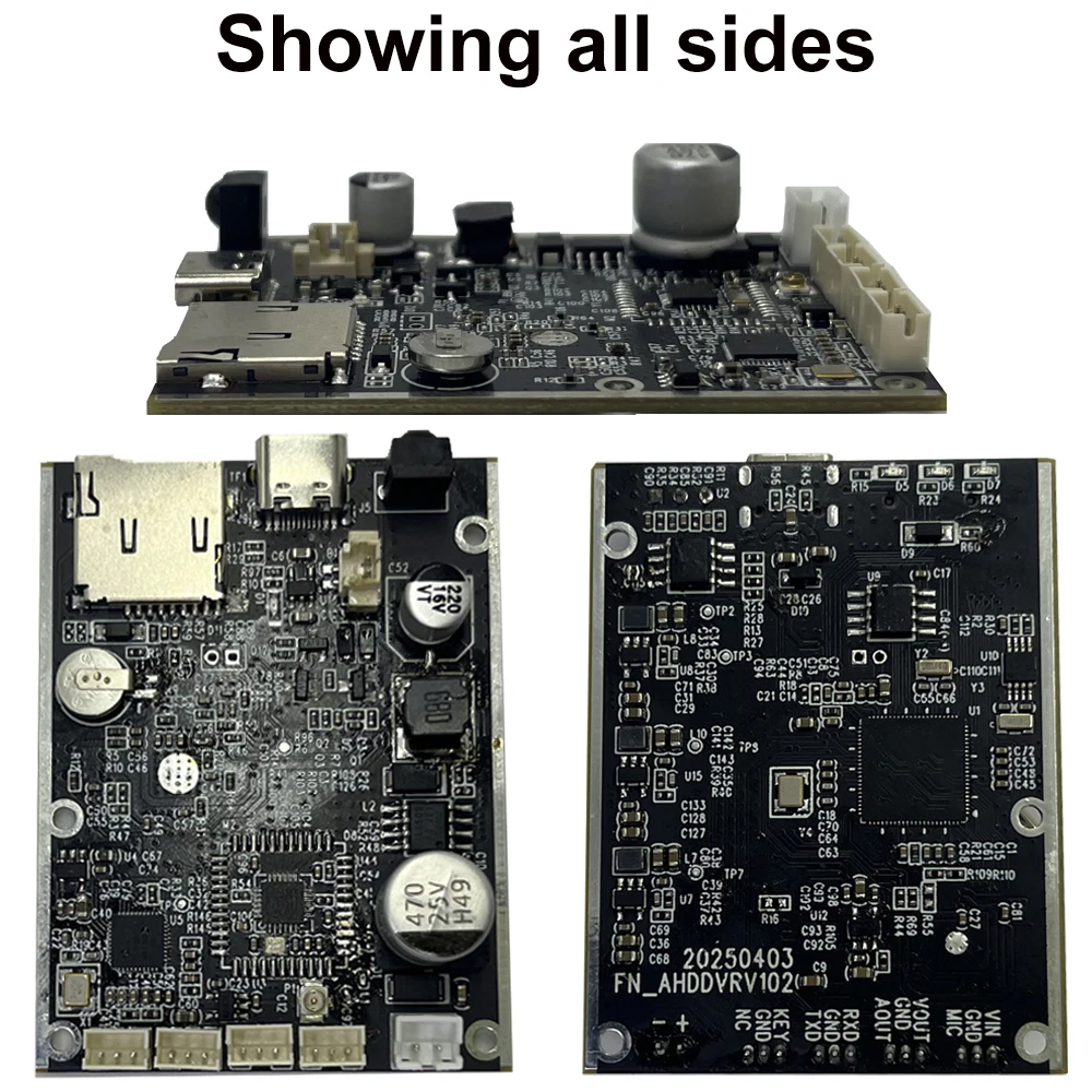 4-in-1 멀티 비디오 신호 DVR 모듈 AHD /TVI/CVI/CVBS 신호 입력(최대) 512GB 마이크로 SD 카드 및 녹화 모드 자동