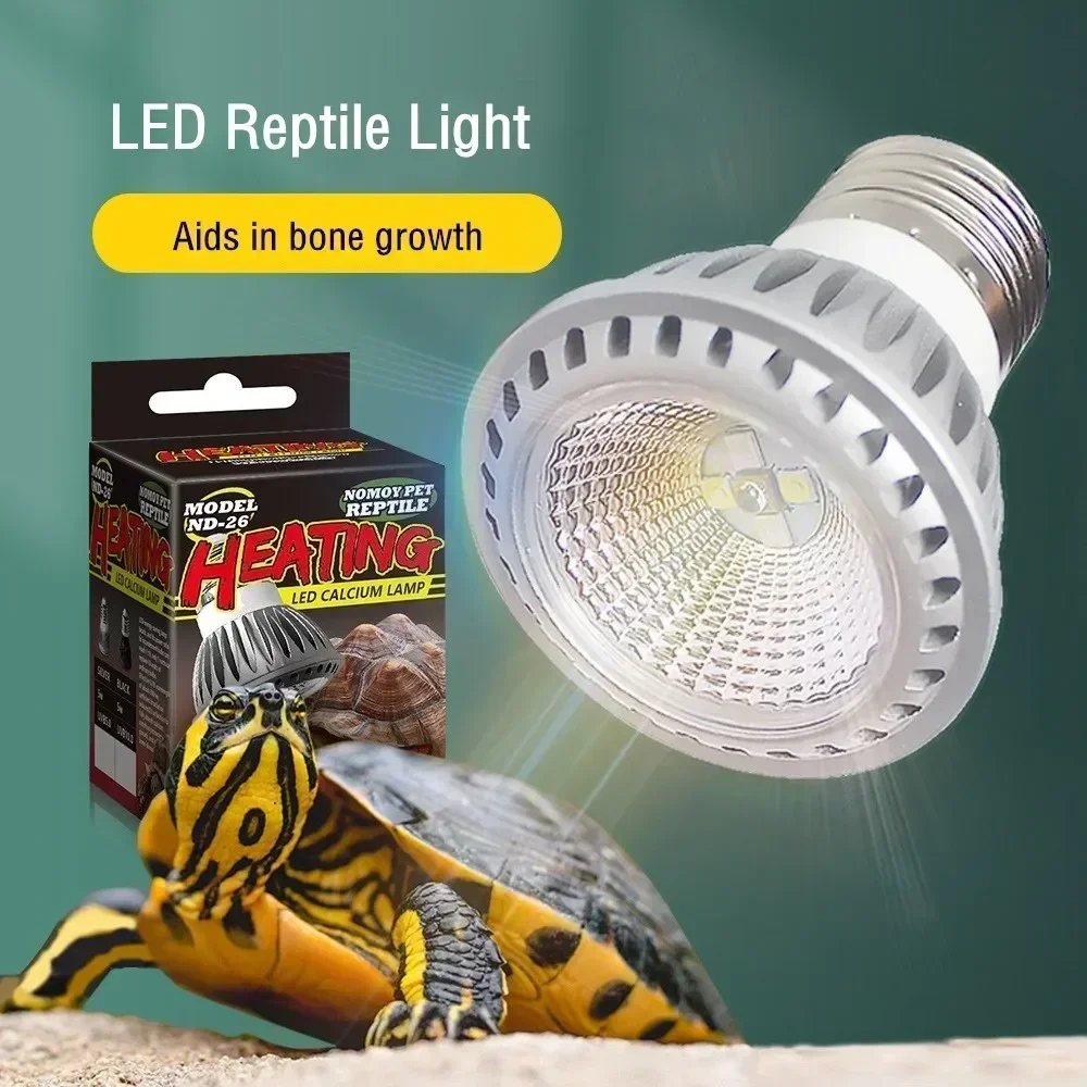 Lizard Reptile Amphibian Heating Light Turtle Sun Drying Back Light UVB Full Spectrum LED Calcium Supplement Turtle Bulb