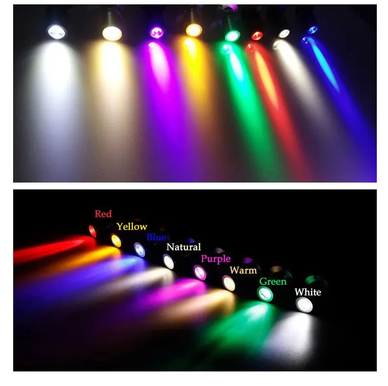 Spotlight USB 5V Led 3W Jewelry Cabinet Showcase Mini Spot Bench Lamp Ceiling Light Switch USB Interface Natural white Red Blue