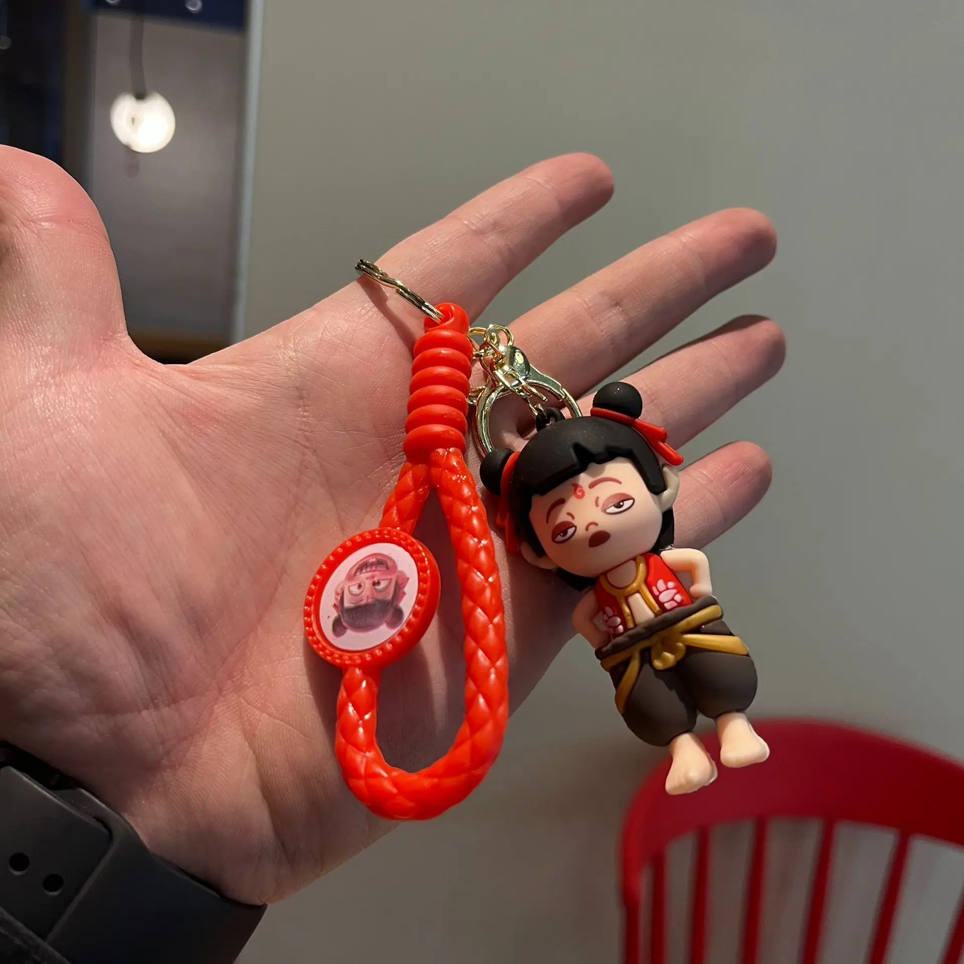 Ne Zha 2 Nezha Cartoon Keychain Anime Aobing Action Figures Keys