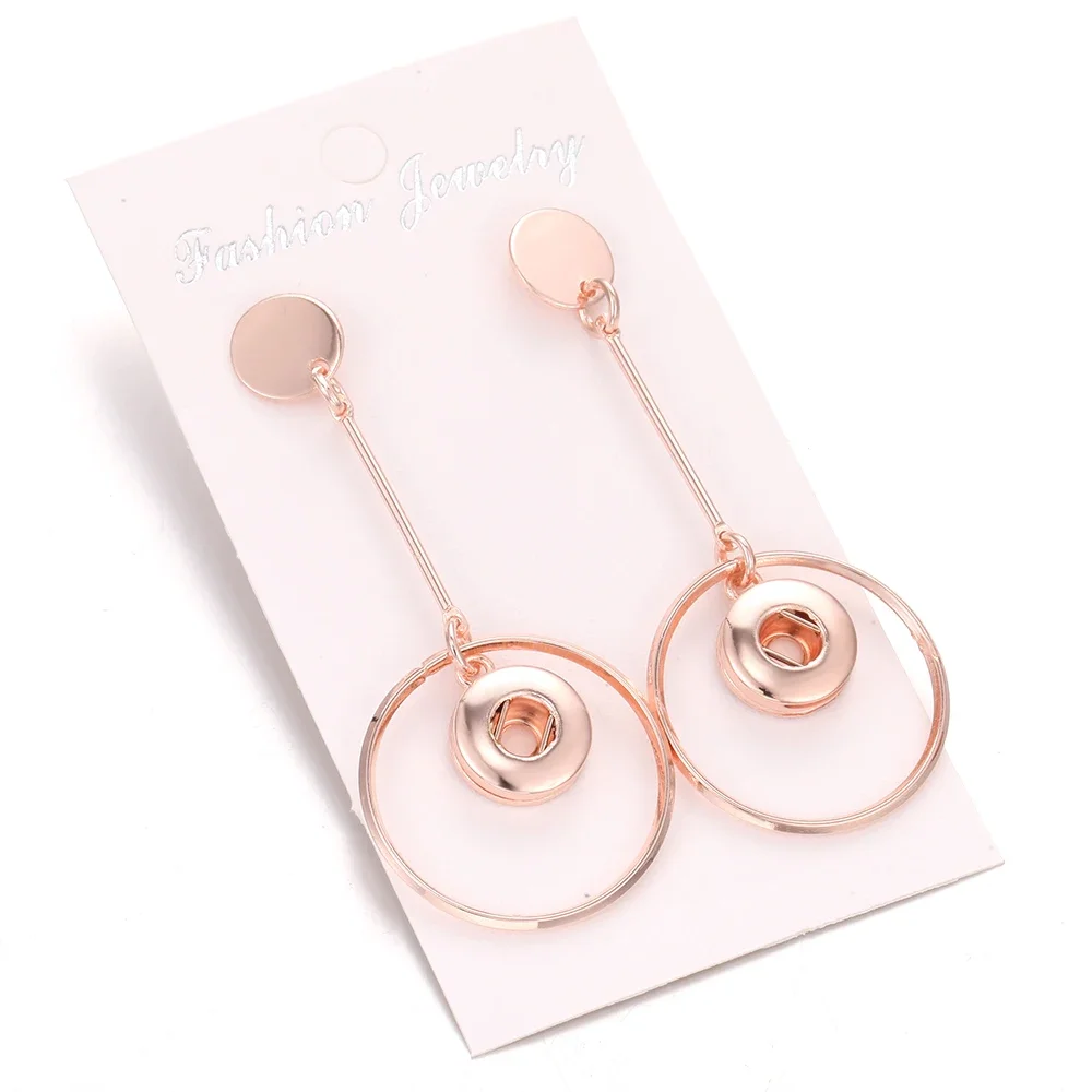 12mm Snap Jewelry Earrings Metal Snap Button Earrings Eardrop Mini DIY Snaps Buttons Earring Jewelry Making