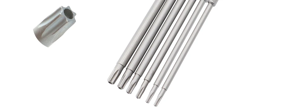 8pcs-11pcs 60mm/100mm lange Torx schraubendreher bit 800/801/802 elektrische schraubendreher bit 4mm/5mm/6mm griff Schraubendreher zubehör – Detail 18