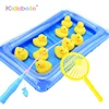 Kids Pool Duck Fishing Toys Games Magnetic Floating Toy Inflatable Pond with Floating Duck 3