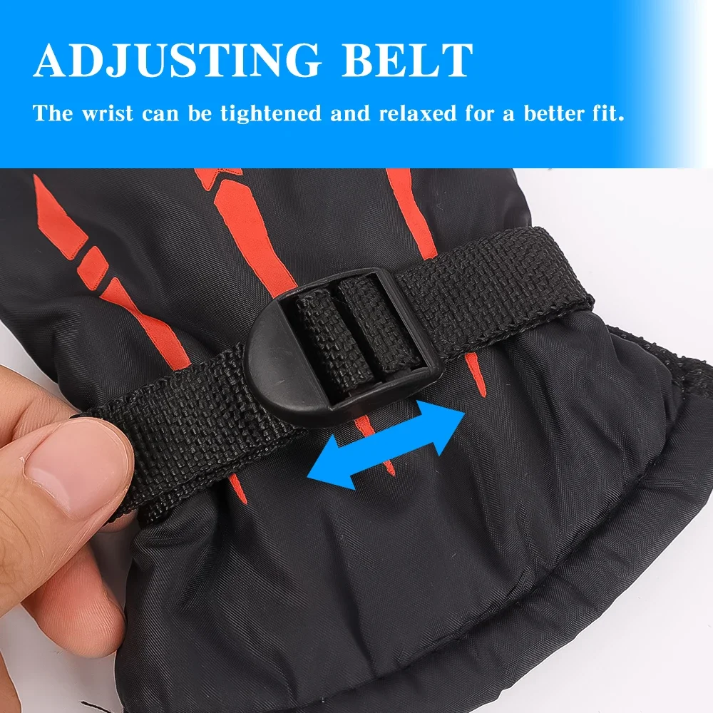 Cycling Gloves Men Winter Waterproof Warm Non-slip