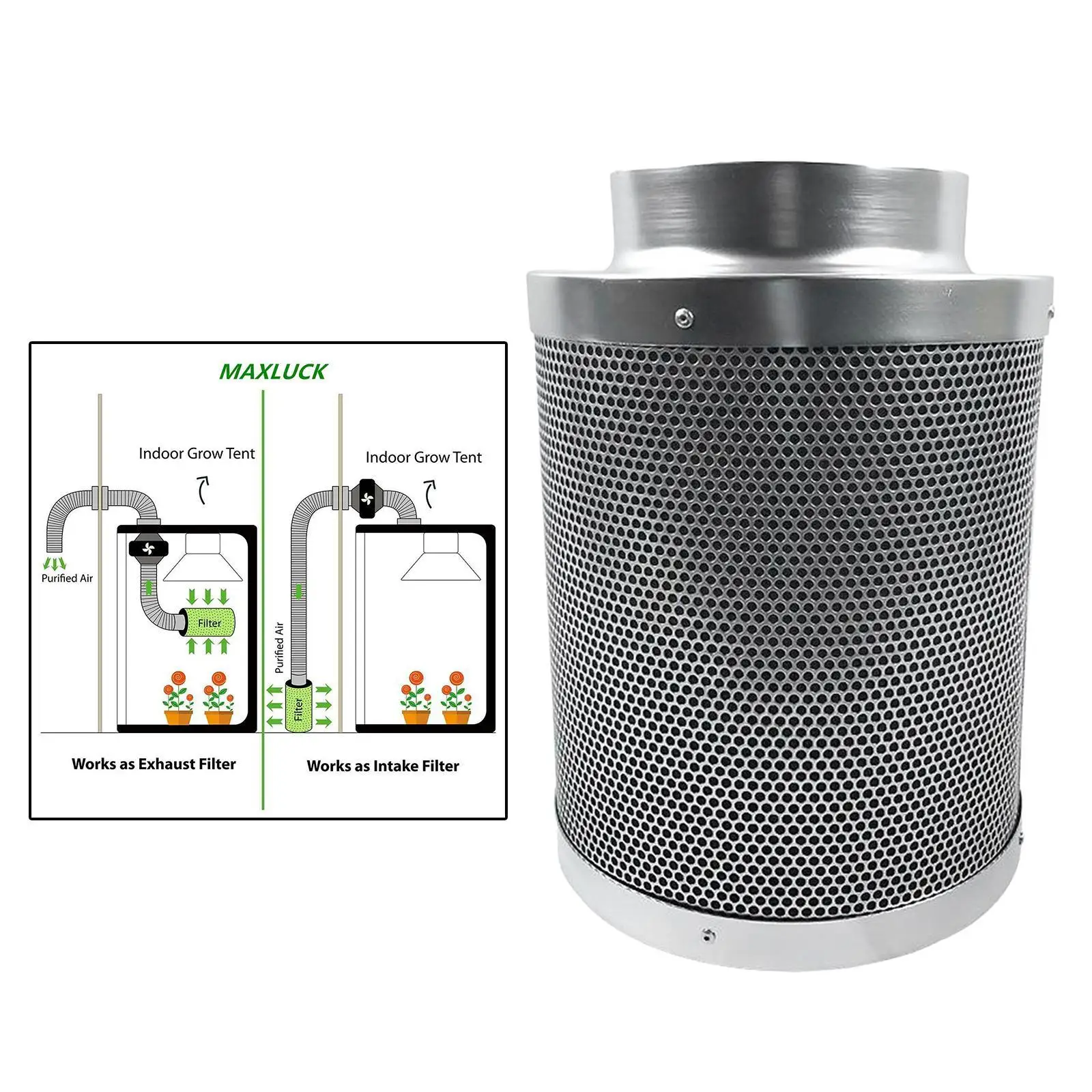 4/6/8Inch Filter for Inline Fan Pre-filter Filter Reversible Flange