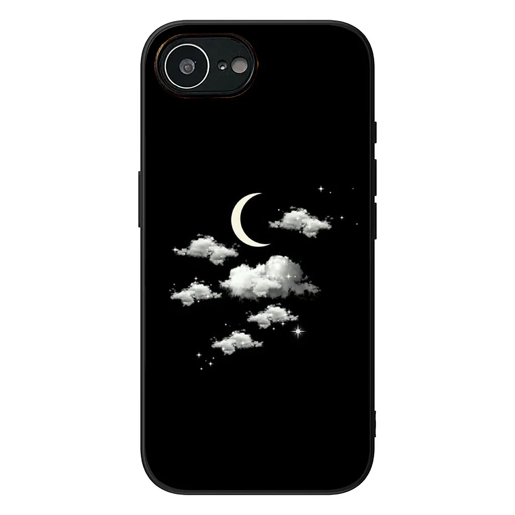 Celestial Cat Astronaut Phone Case - Moon and Stars Design