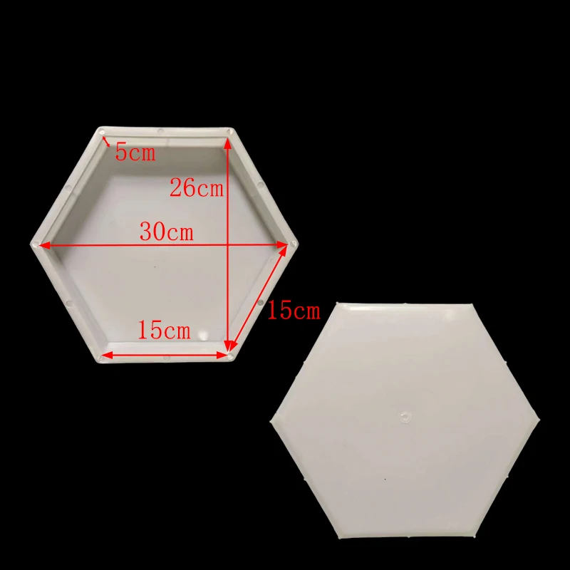 Flat Solid Hexagonal Cement Plastic Mold River Slope Protection Block Pavement Concrete Floor Tile Prefabricated Block
