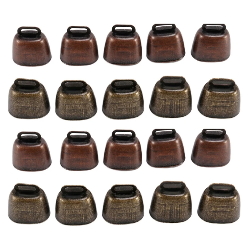 

20PCS Cow Horse Sheep Grazing Small Brass Bells,Cowbell Retro Bell For Horse Sheep Grazing Copper,Cow Bells Noise Maker