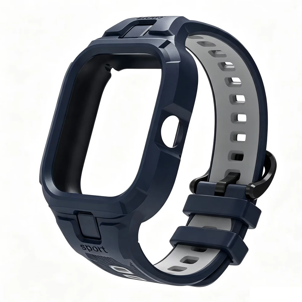 Silicone Sports Band with Integrated Cover - Premium Strap