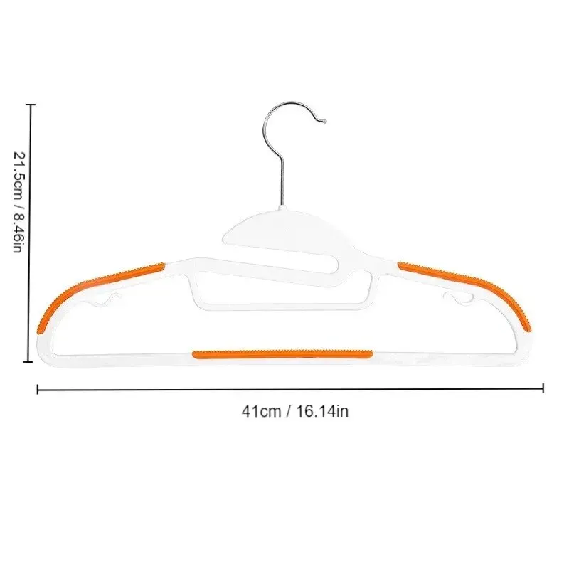 10Pcs Black/Orange/Grey Multifunctional Wet and Dry Household Hanger Suitable for Hanging Clothes Bedroom Wardrobe Anti-Slip clothes hanger,storage hanger hook,storage hanger