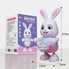 Robot Rabbit Dancing Sing Song Electronic Bunny Music Robotic Animal Beat Drum With LED Cute Electric Pet Toy Kids Birthday Gift 4