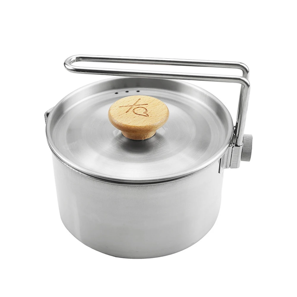 Stainless Steel Camping Pot Camp Cooking Pot Camping Boutique