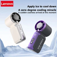 Lenovo Mini ventilateur portatif, petit ventilateur électrique, chargement USB, ventilateur de poche, adapté aux voyages en plein air, au bureau 2