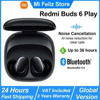 New Xiaomi Redmi Buds 6 Play Wireless Bluetooth Earphone, AI Noise Reduction, BT5.4, Touch Control Wireless Earphone 5 EQ Modes