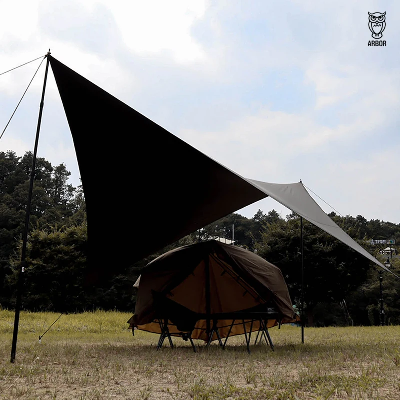 ARBOR BLACK COATING WING TARP WILD CAMPING OUTDOOR TARP - AliExpress