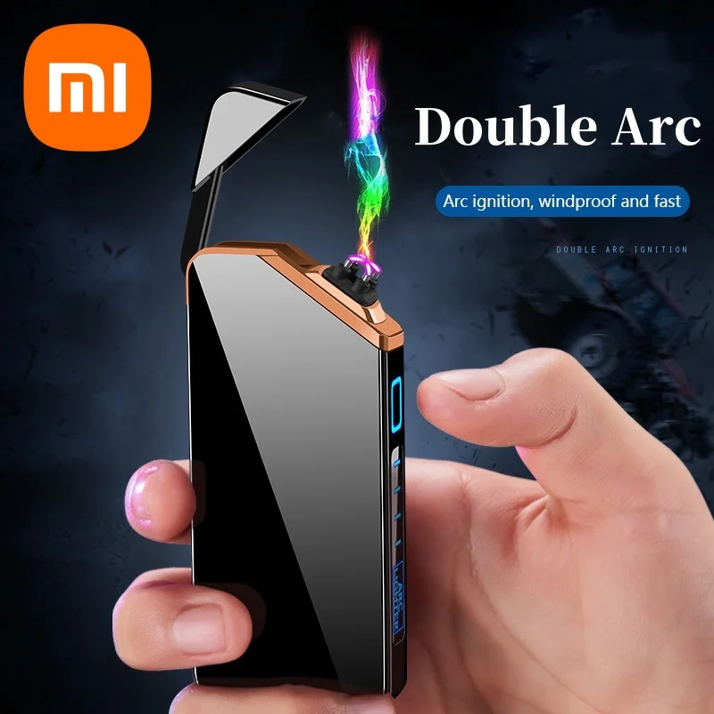 Electric Arc Igniter Double Arc Lighter USB Charging Portable Windproof Waterproof For Xiaomi