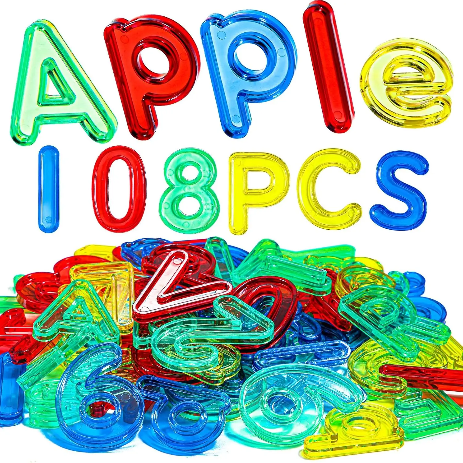 Learning Resources Montessori Toys Transparent Letters And Numbers Math Signs Counting Spelling Juegos Educativos Para Ni&ntilde;os