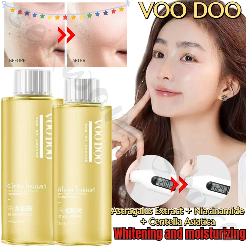 VOODOO Astragalus Niacinamide Toner Stay Up Late First Aid Moisturizing Soothing Pore Shrinking Wet Compress Toner 400ml voodoo chronicles the first sign hd pc