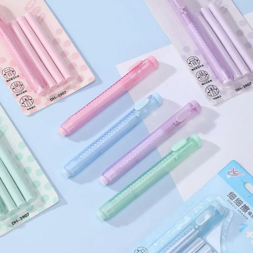 

Correction Supplies Dustless Press Eraser With Refills High Elasticity Core Replacement Simple Correction Supplies