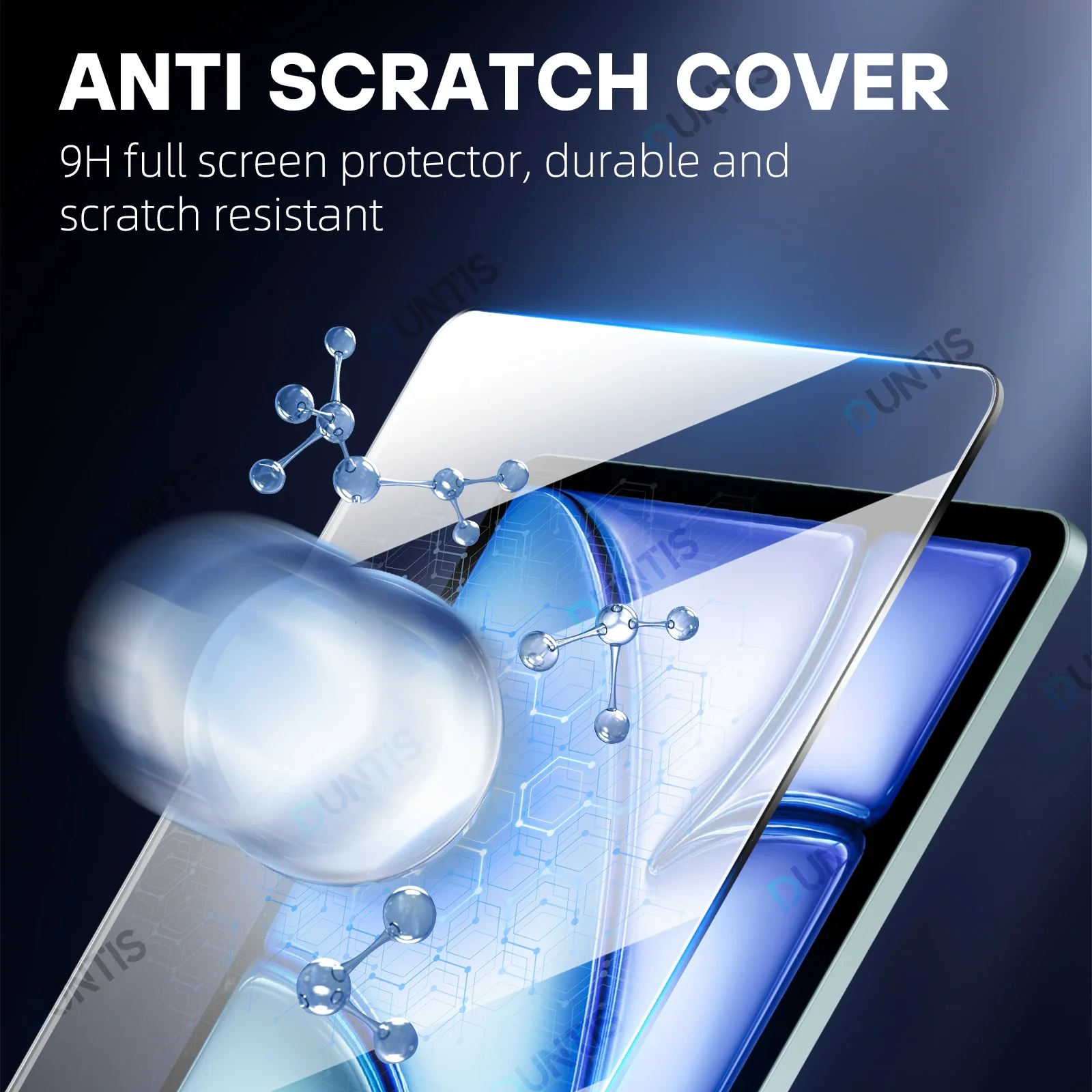 Premium Tempered Glass Screen Protector Set for Tablets - 2 Pack HD Film