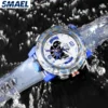 SMAEL  Digital Dual Display Outdoor Sports Multi functional Night Glow Men's Watch 8058 Leisure Waterproof Watch 6