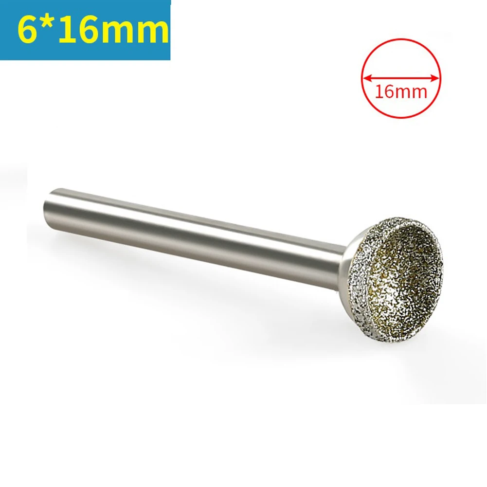 Uxcell Diamond Mounted Point, 34mm 100 Grits Spherical Concave
