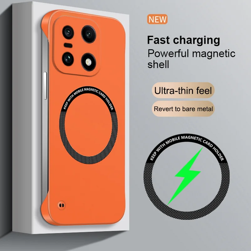 Ultra-Thin Frameless Magnetic Phone Case with Magsafe Compatibility