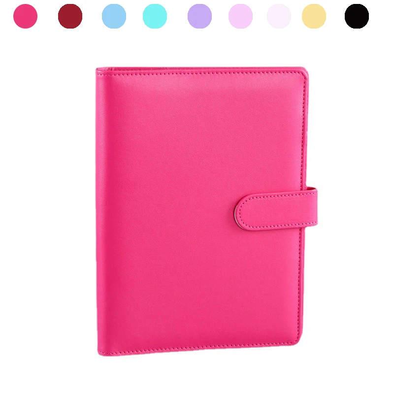 A6 A5Leather Notebook Binder Loose-leaf Notebook Case Journal Notebook Cover Time Management Planner Notebooks Agenda Stitch