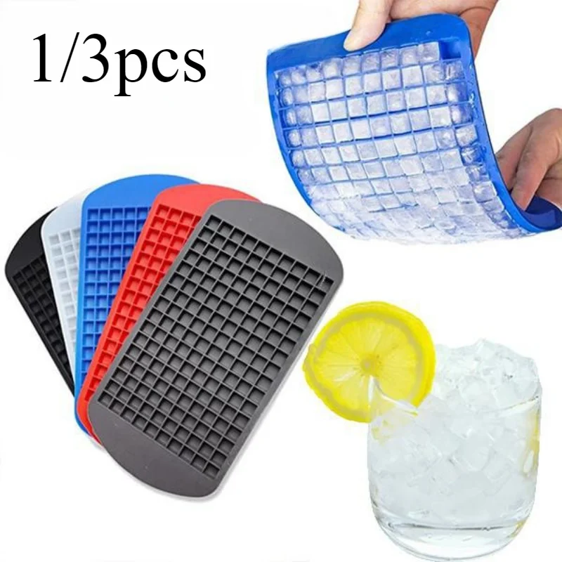 1/3pcs Food Grade Silicone Bar Ice Cube Tray Mini Ice Cubes Small Square Mold Ice Maker Silicone Mold 1/3pcs Food Grade Silicone Bar Ice Cube Tray Mini Ice Cubes Small Square Mold Ice Maker Silicone Mold