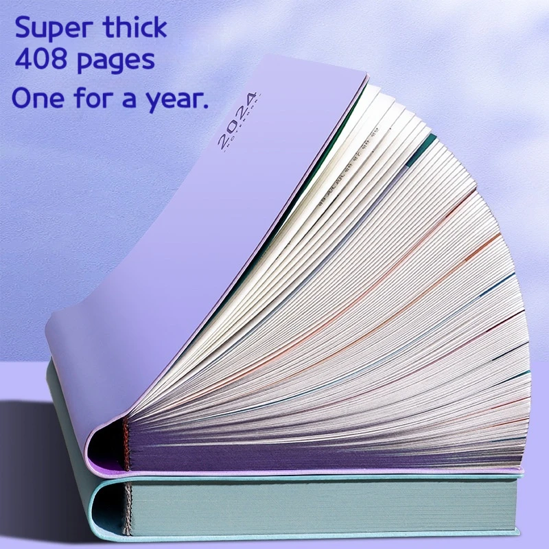 Agenda Book Luxury Business Office Work Notebook Thickened Efficiency Manual Self Disciplined Clock In Agenda Book Gift Box