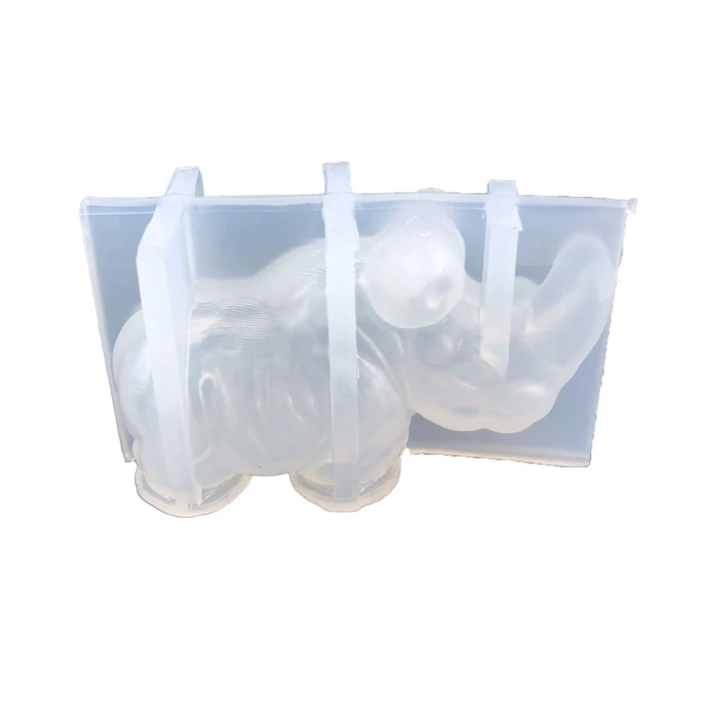 

Силиконовая форма YYSD, различные принадлежности для ручной работы в виде носорога, 3D комплект свечей, украшение стола