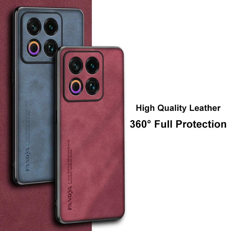 Luxury PU Leather Shockproof Phone Case with TPU Silicone Full Protection