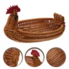 Rattan Storage Basket Woven Natural Baskets for Gifts Empty Snacks Party Fruit Food Holder Decor 3