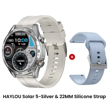 HAYLOU Solar 5 Voice Calling Smartwatch 1.58'' AMOLED Display 60Hz Smart Watch 24H Health Monitoring Sports Smartwatch for Men 10